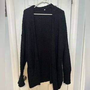 Black Popcorn Sweater 2X NWOT